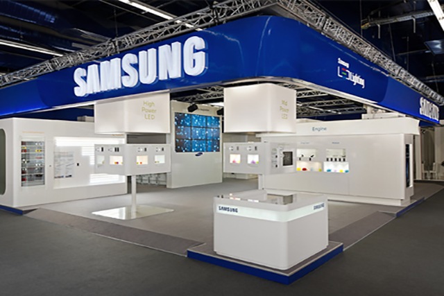 Samsung LEDs Lighting+Building 2012 show booth 