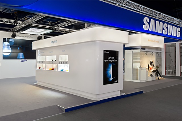 Samsung LEDs Lighting+Building 2012 show booth (different angle)