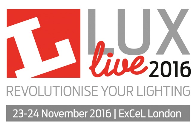 Samsung LEDs LuxLive 2016 logo containing information on date and location (thumbnail)