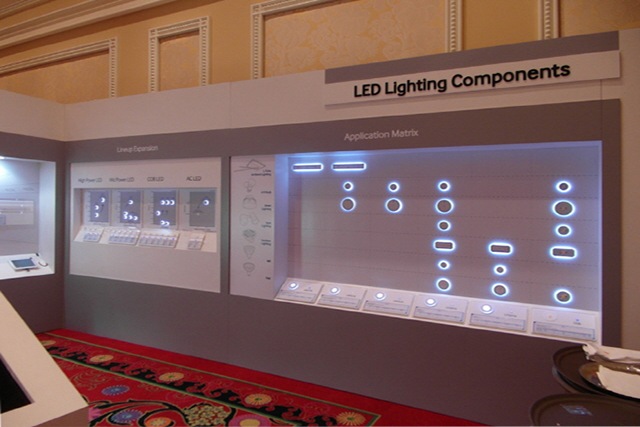 Samsung LEDs exhibits of LED Lighting Components at Samsung's exhibition, CES, Samsung Smart Solutions 2013