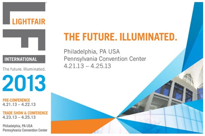 Samsung LEDs logo of Lightfair International 2013 containing information on date and location (thumbnail)