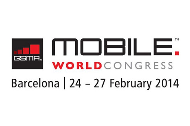 Samsung LEDs logo of Mobile World Congress 2014 containing information on date and location (thumbnail)