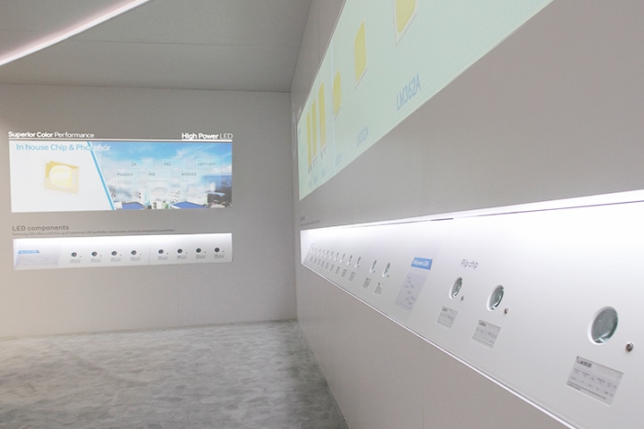 Samsung LEDs Samsung's Lightfair International 2015 show booth