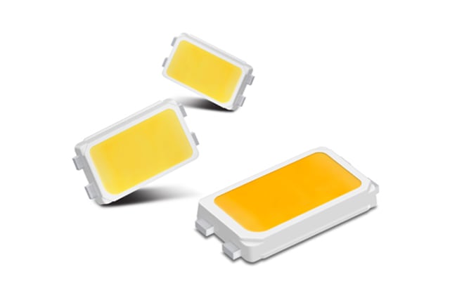 Samsung LEDs three different images of mid power LEDs LM561B+