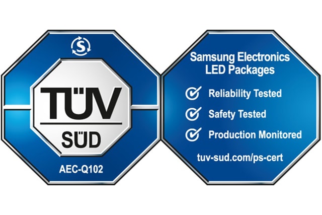 Samsung LEDs TÜV SÜD logo