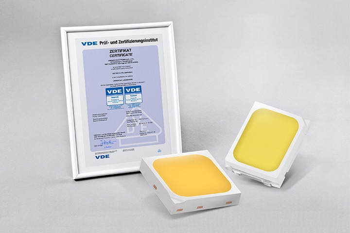 VDE Certification and LM302N product image.